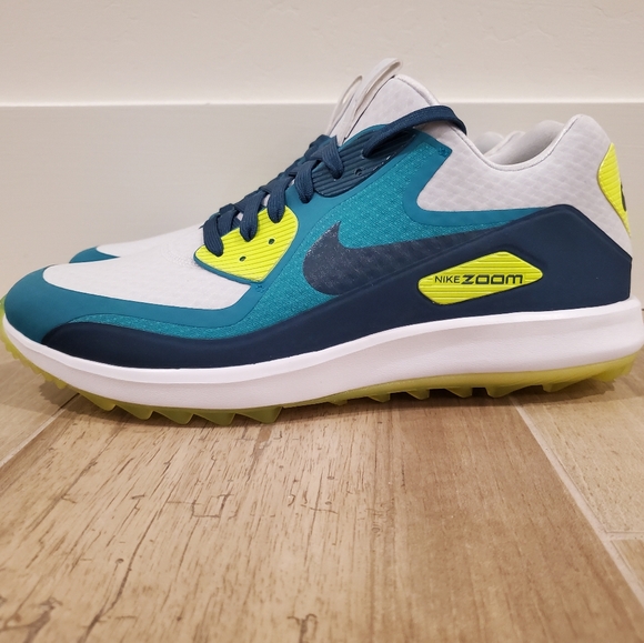 NIKE AIR ZOOM 90 IT RIO TURQUOISE GOLF CLEATS MENS - Picture 2 of 6